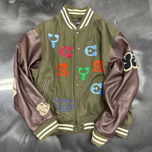 예스아이씨 바시티 레더 배색(L)