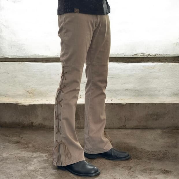 JPN 웨스턴 디테일 플레어 부츠컷 팬츠