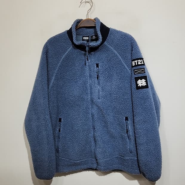 (M) 코오롱스포츠 플리스 점퍼 아웃도어 뽀글이 후리스 자켓 