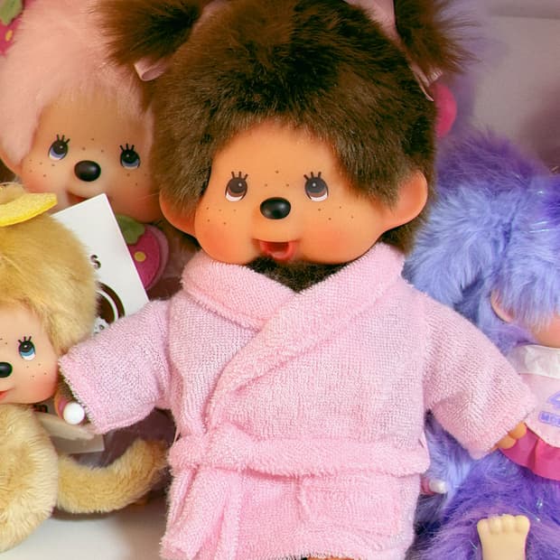 몬치치) 목욕 가운 핑크 몬치치 S 인형