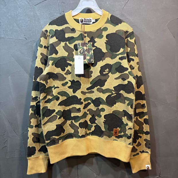 [S] BAPE 베이프 카모 니트
