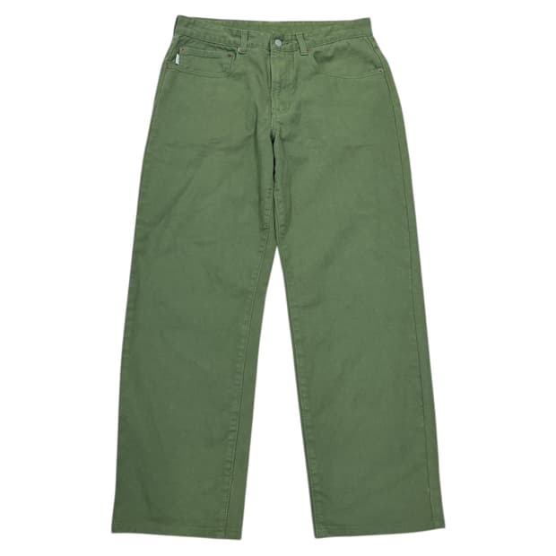 디스이즈네버댓 레귤러 진 팬츠 바지 피스타치오 민트 그린 L