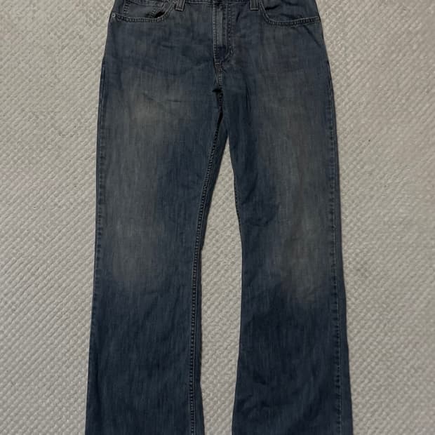 리바이스 527 플레어 핏 부츠컷 데님 팬츠