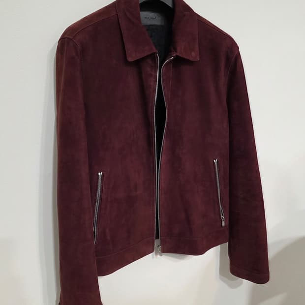 질스튜어트뉴욕 스웨이드 가죽자켓 (L)