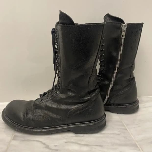 구매) 릭오웬스 아미 컴뱃부츠 270