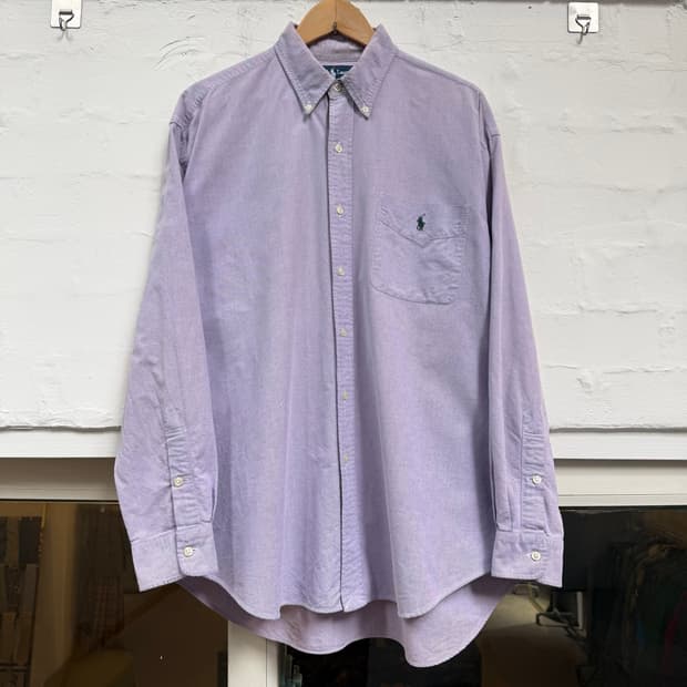 Ralph Lauren 랄프로렌 빅 긴팔 셔츠 라벤더 L