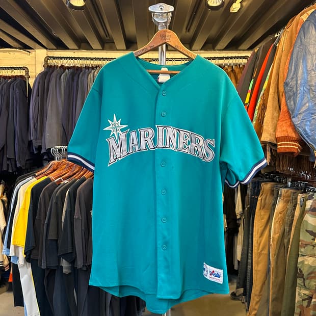 90s 90s 마제스틱 메이저리그 베이스볼 Mariners 베이볼 져지