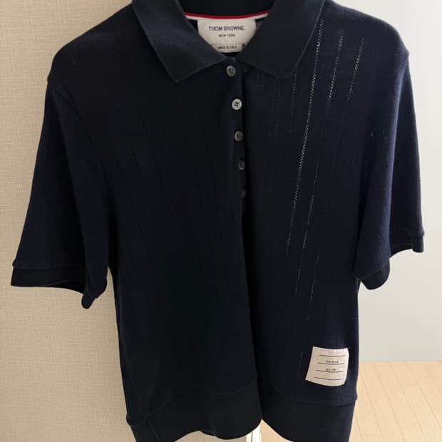 톰브라운 폴로 반팔 티셔츠
