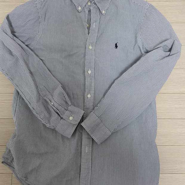 폴로 시어서커 스트라이프 셔츠 클래식 M