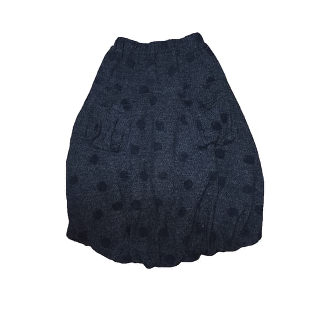Fleece balloon dots skirt