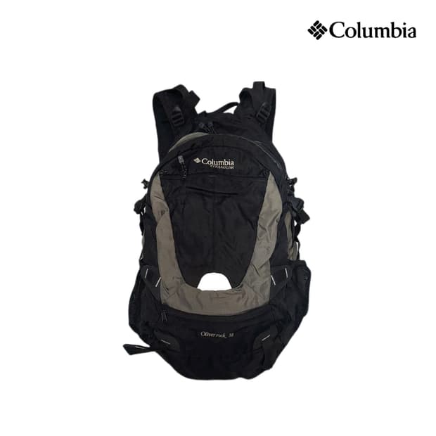 컬럼비아 고프코어 카키 배색 테크니컬 백팩