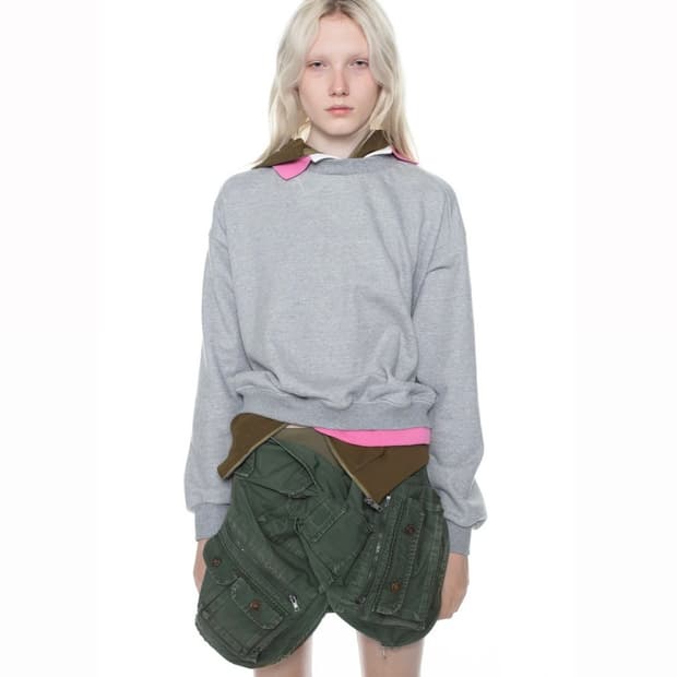 [M]어거스트 바론 All-in 25fw 트리플 후드티/그레이 카키