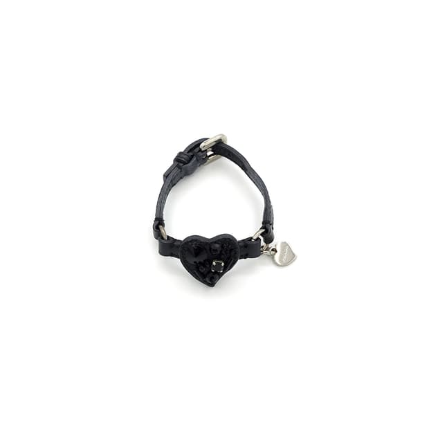 PRADA 프라다 하트 가죽 팔찌