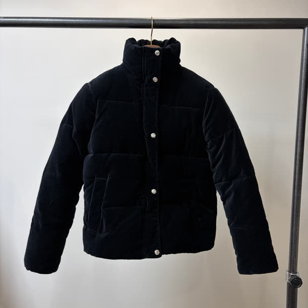 (XS) CK 캘빈클라인 벨벳 패딩