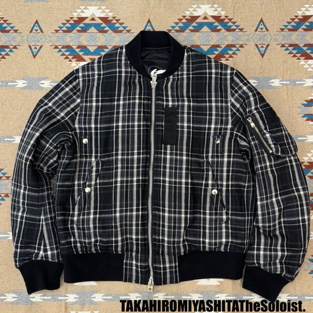 [46] 더 솔로이스트 플란넬 플라이트 자켓 25AW