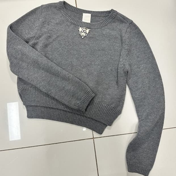 새) 오즈세컨 브로치 니트 