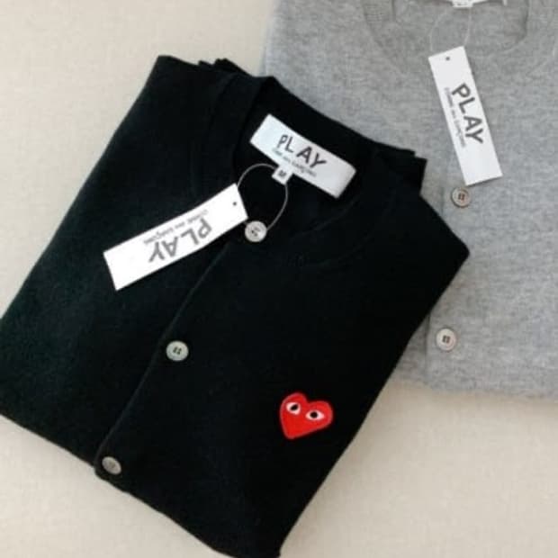 꼼데 라운드 여성 가디건 [미개봉 새상품]