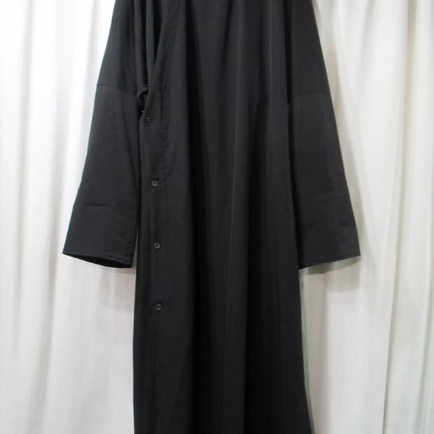 요지 야마모토 19 AW 레인울 맥시 코트