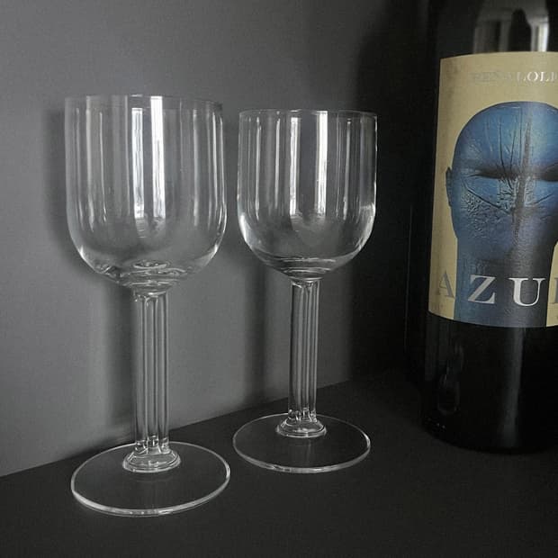 Vintage Triple Stem Wine Glass