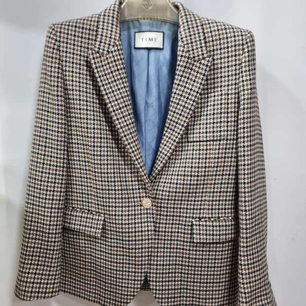 한섬 TIME 하운드투스 체크 자켓 (D27