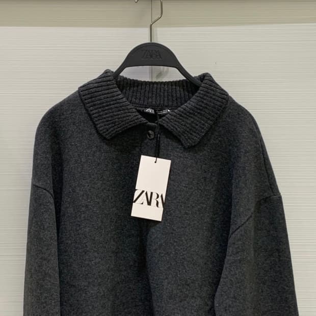 Zara(자라) 소프트 폴로 칼라 스웨터셔츠
