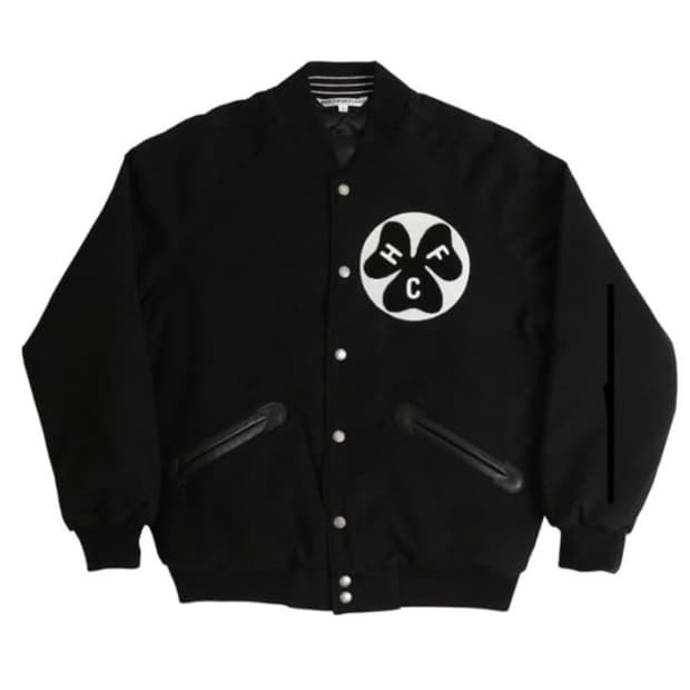 헤리티지플로스 바시티 자켓 블랙