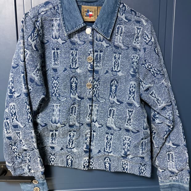 애프터먼데이 빈티지 웨스턴 부츠 데님 자켓