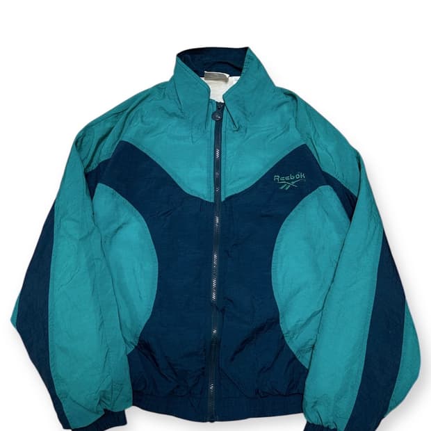 리복 00s 배색 나일론 바람막이