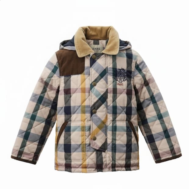 DAKS 닥스 키즈 브리티시 체크 퀼팅 자켓 1850