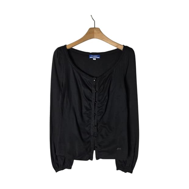 [Burberry] 버버리 블루라벨 셔링 버튼업 긴팔 가디건