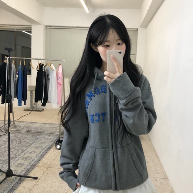 아베크롬비 후드집업 그레이