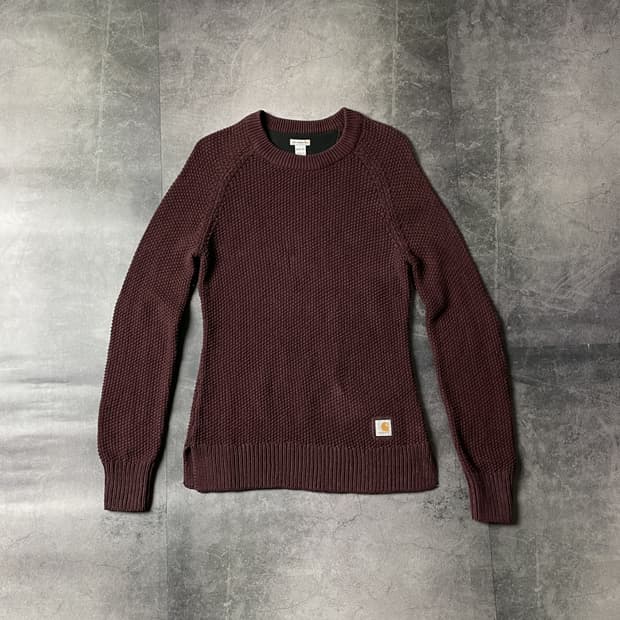 CARHARTT 칼하트 빈티지 버건디 스웨터 A00362