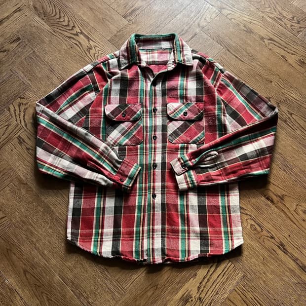 [M]90's USA 빈티지 플란넬 체크셔츠