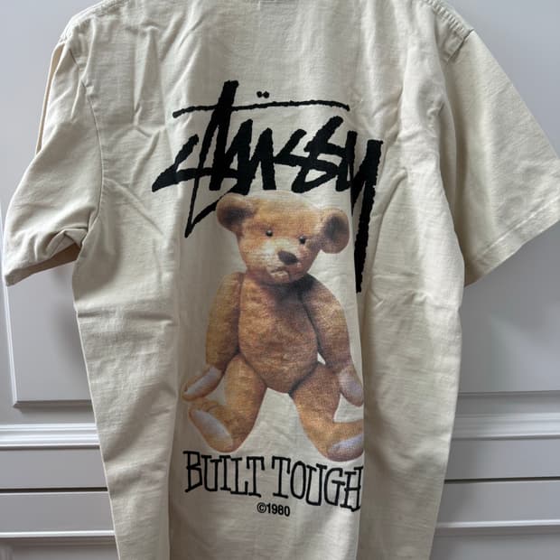 stussy 스투시 빌트 터프 반팔티 베이지