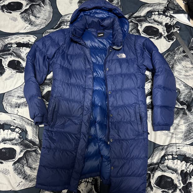 노스페이스 여성 구스다운 롱패딩 95 XL사이즈