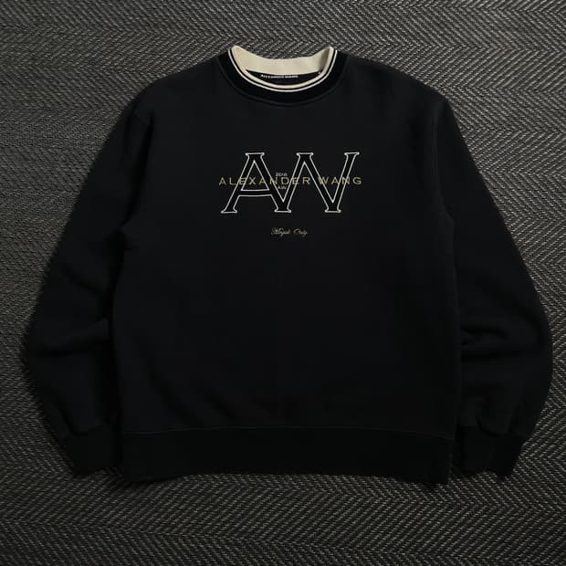 알렉산더 왕 빅로고 크루넥 스웻 셔츠o 4377