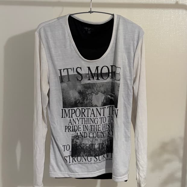 printing Long Sleeve / 레이어드 프린팅 롱슬리브