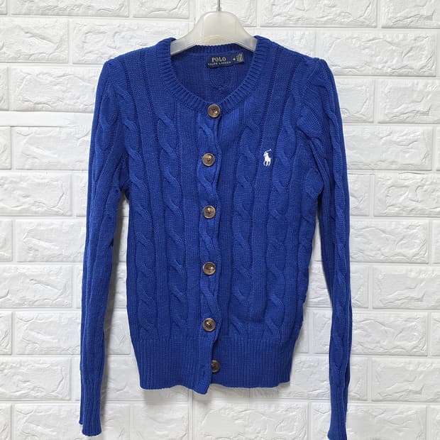 택포// 폴로 랄프로렌 케이블 니트 가디건 M