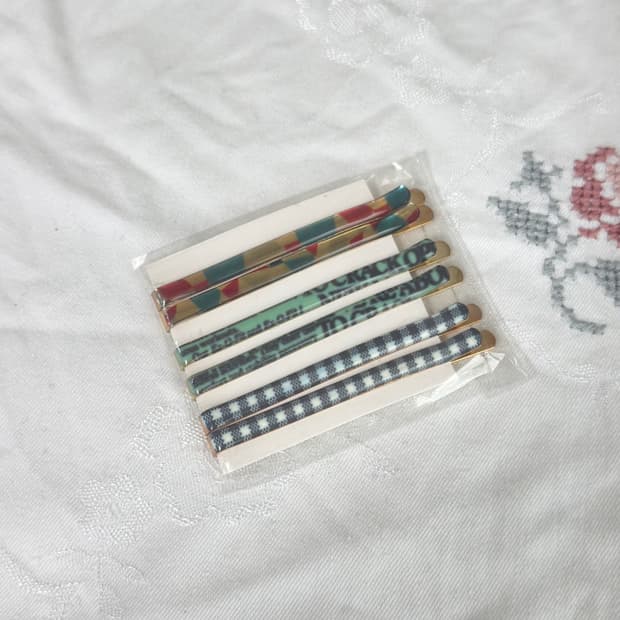 레트로 y2k 패턴 실핀 세트 (6pcs)