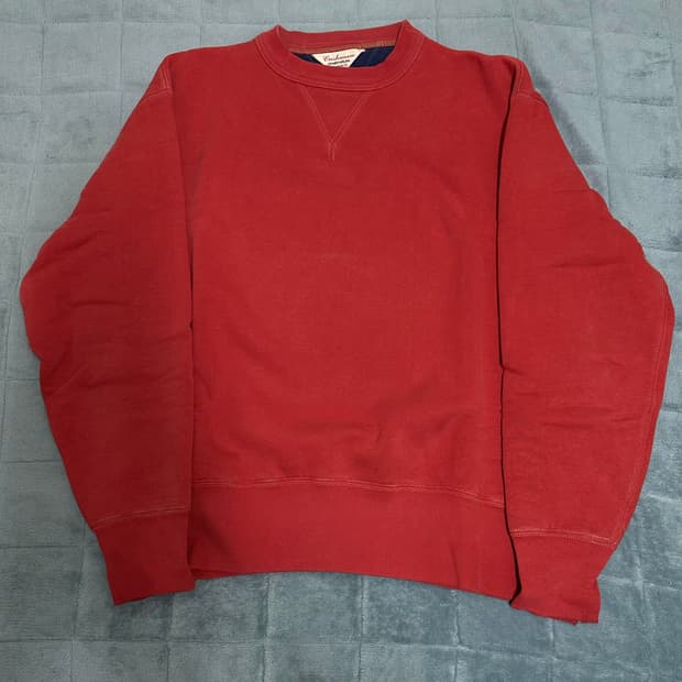 쿠쉬맨 스웻셔츠 레드 XL