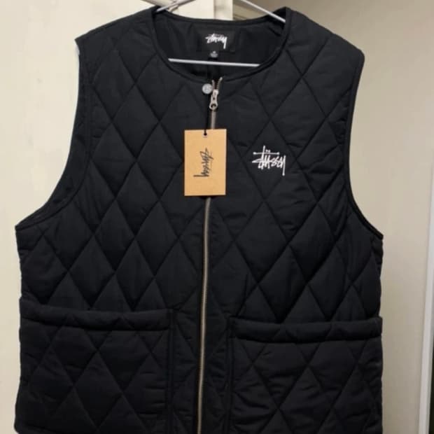 스투시 퀄팅 베스트 M사이즈