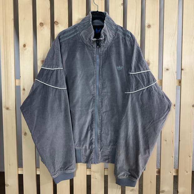 (XL) 아디다스 블루버전 벨벳 트랙탑 자켓 져지