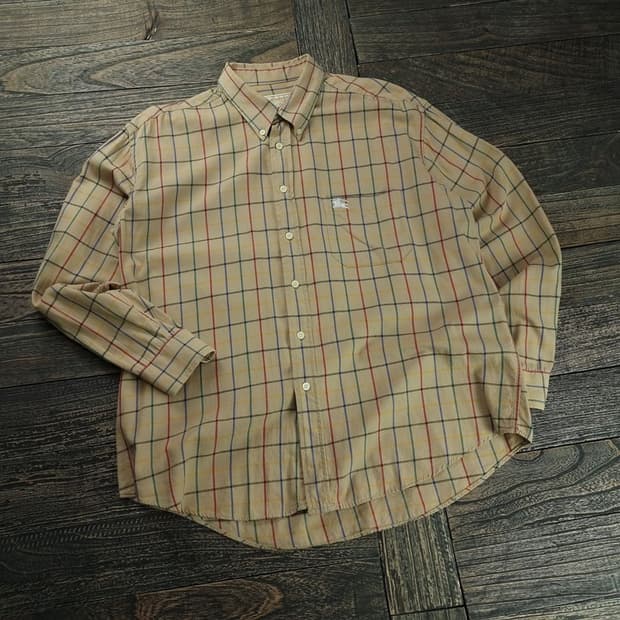 [버버리] 로고 자수 빈티지 체크 셔츠 P01431 