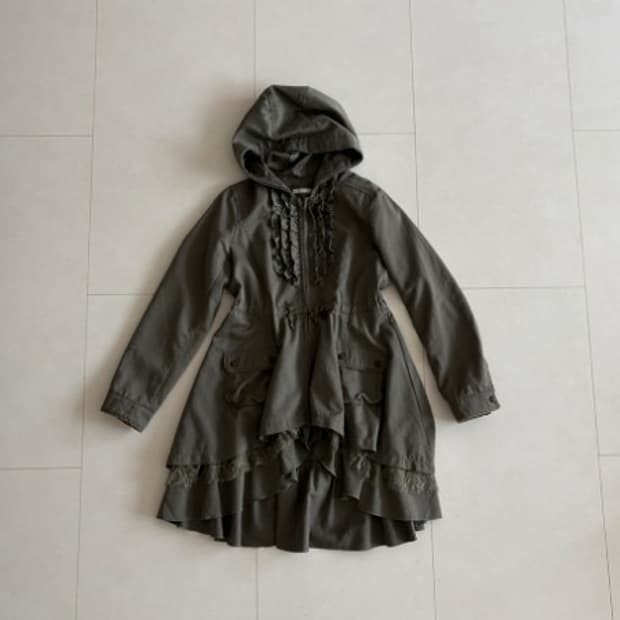 axes femme) ruffle lace military jacket 