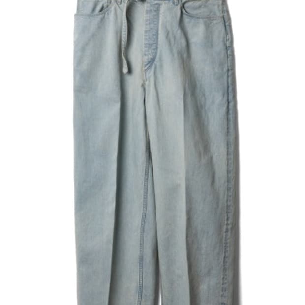 [4] Blurhms 12.9oz 벨티드 데님 팬츠 블리치