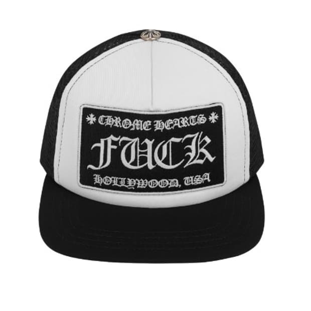 크롬하츠 퍽 할리우드 트러커햇 블랙 화이트