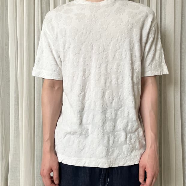 폴스미스 플로럴 텍스처 티셔츠 paul smith 자가드