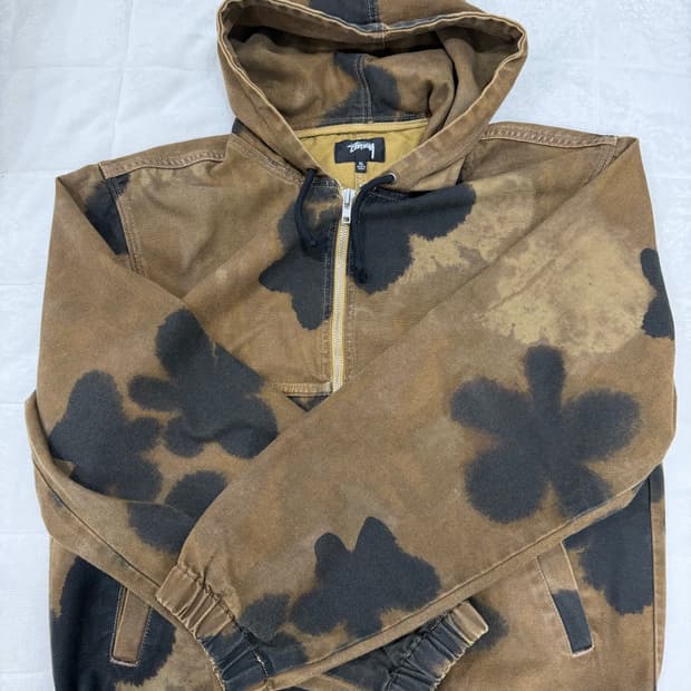 스투시 프로럴 다이 워크 자켓