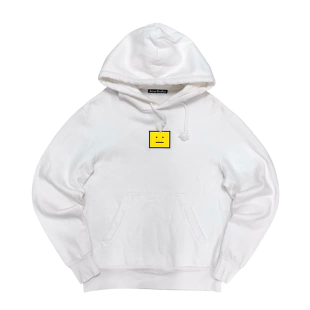 아크네 스튜디오 화이트 이모지 후드(L)