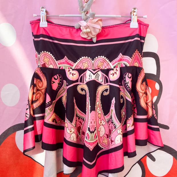 갸루 언발 스커트